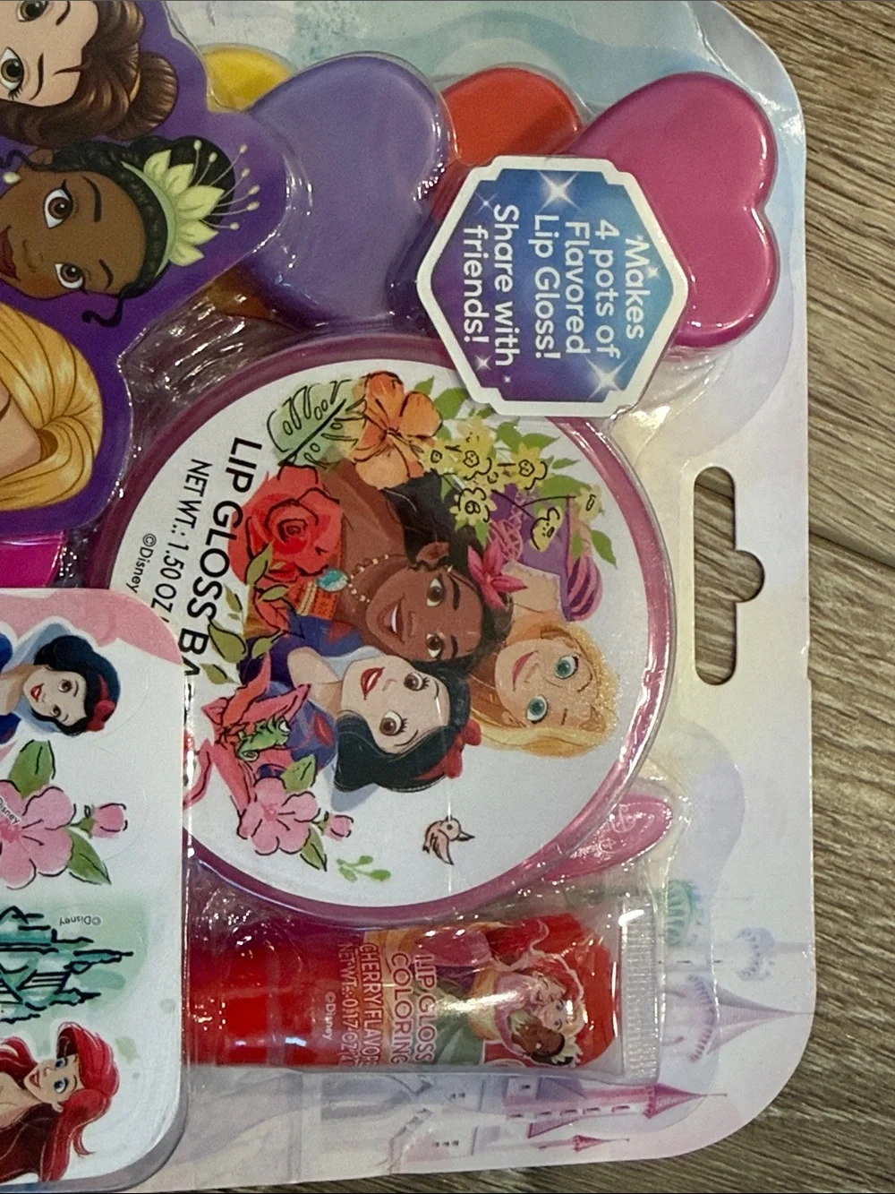 Disney Princess Lip Gloss Kit - Pink Purple Red